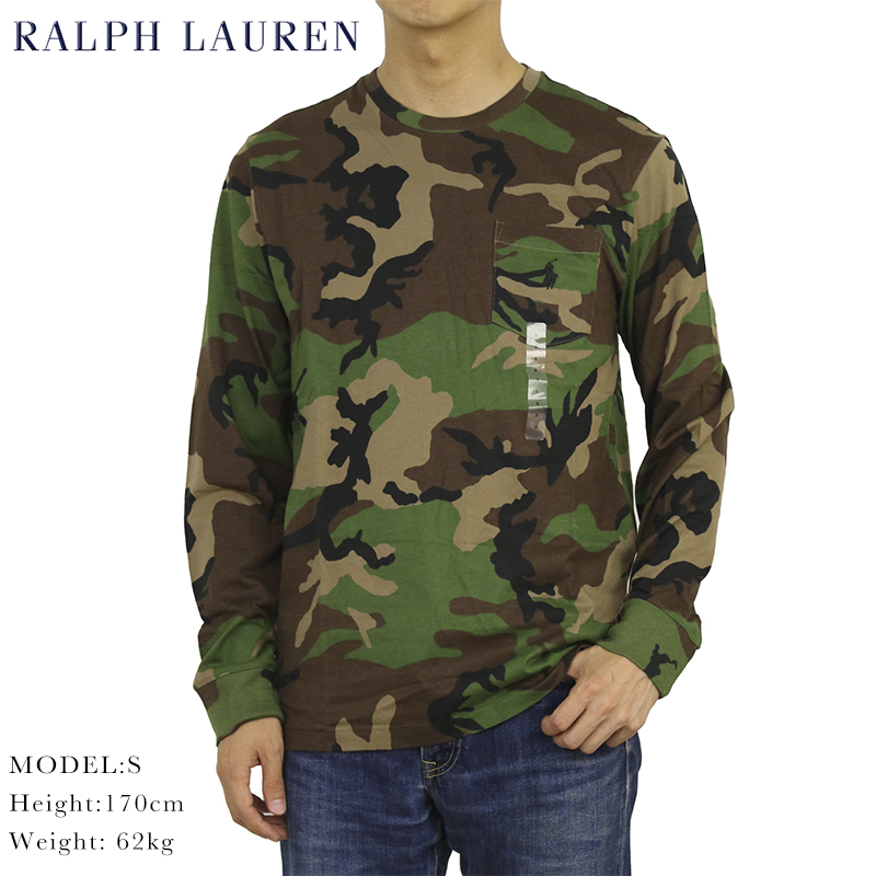 胸ポケットPOLO Ralph Lauren ロンT L 迷彩 送料無料 楽天市場】ラルフローレン Ralph Lauren 迷彩 ポケット付き