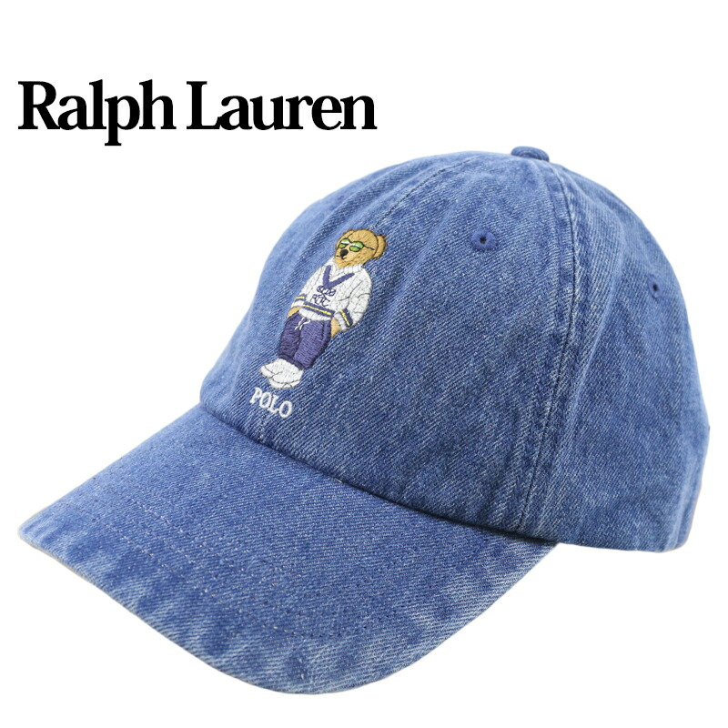 楽天市場】Polo Ralph Lauren Polo Bear 6-Panel Denim Cap