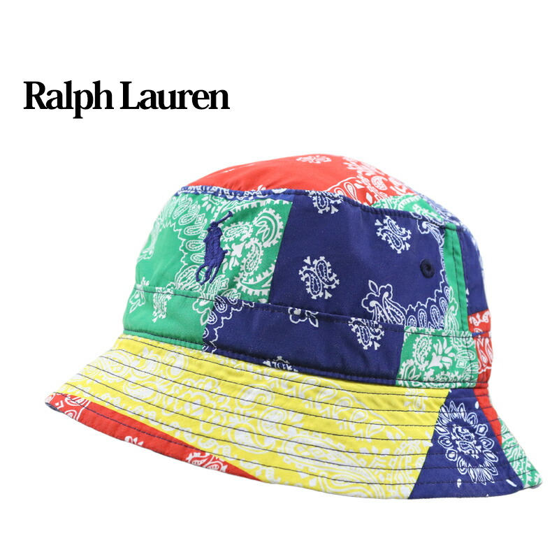 ☆美品☆ USA製パッチワークバケットハット L ポロラルフローレン polo 美品90s USA製パッチワークバケットハット L ポロラルフローレン