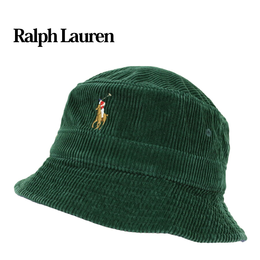 ポロ ラルフローレン ポニー刺繍 コーデュロイ バケット ハット Polo Ralph Lauren Pony Corduroy Bucket Hat US (UPS)|donuts (ドーナッツ)