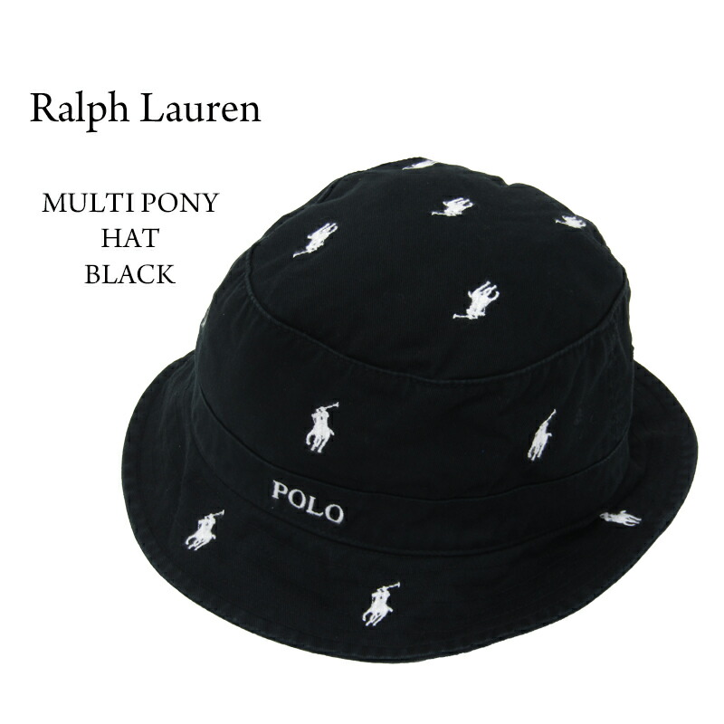 楽天市場】ポロ ラルフローレン マルチポニー刺繍 コットン バケット ハット Polo by Ralph Lauren Multi Pony  Bucket Hat US (UPS) : donuts （ドーナッツ）