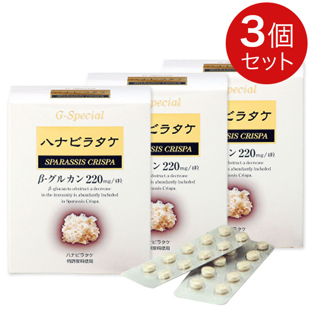 ハナビラタケGスペシャル 120粒【3個セット】ミナヘルス β-グルカン ably