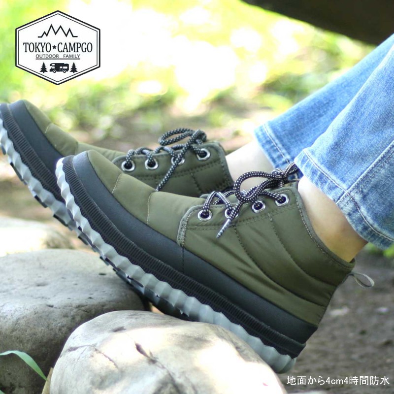 楽天市場 Tokyo Campgo トーキョーキャンプゴー ショートブーツ レディース ローヒール サイドジップ レースアップ ブラック 雨天兼用 撥水 防水 ぺたんこ キルティング ダウンシューズ 抗ウィルス加工 アウトドア 秋 冬 Hktc5525 ファッションシューズ アベリア