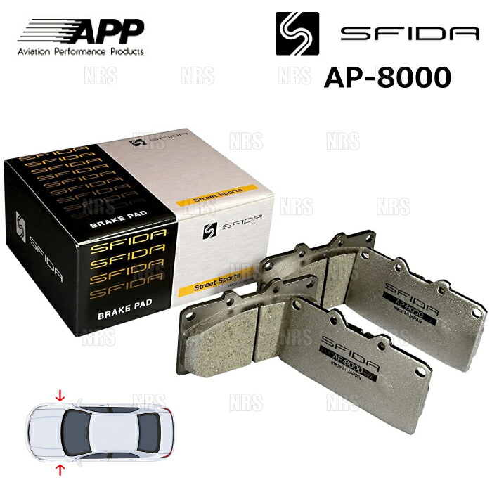 APP エーピーピー SFIDA AP-8000 (フロント) アコードワゴン CM1/CM2/CM3 02/11～ (403F-AP8000