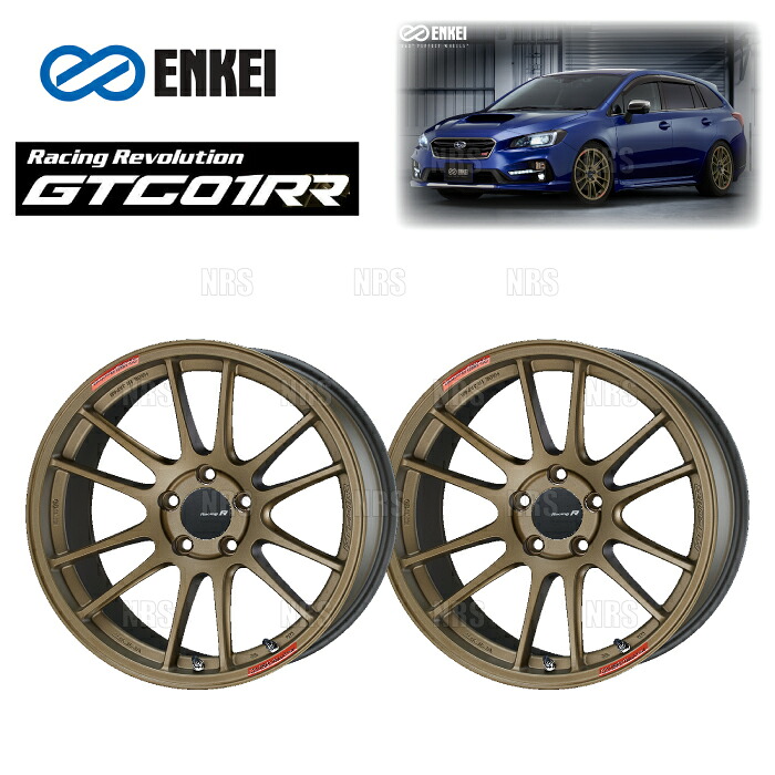 ENKEI エンケイ GTC01RR (TG チタニウムゴールド/フロントフェイス) 8.5J x 18インチ +42 PCD100 5穴 2本セット (GTC01RR-E006-TG-2S｜エービーエムストア 56,465円