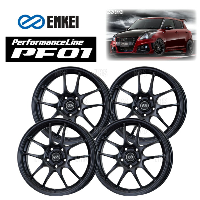 楽天市場】ENKEI エンケイ PF01 (MBK マットブラック/リアフェイス 