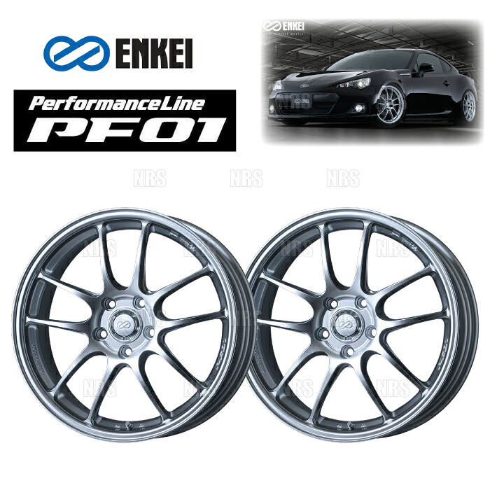ENKEI エンケイ PF01 (スパークルシルバー/リアフェイス) 9.0J x 18インチ +35 PCD114.3 5穴 2本セット (PF01-E015-SS-2S 42,273円