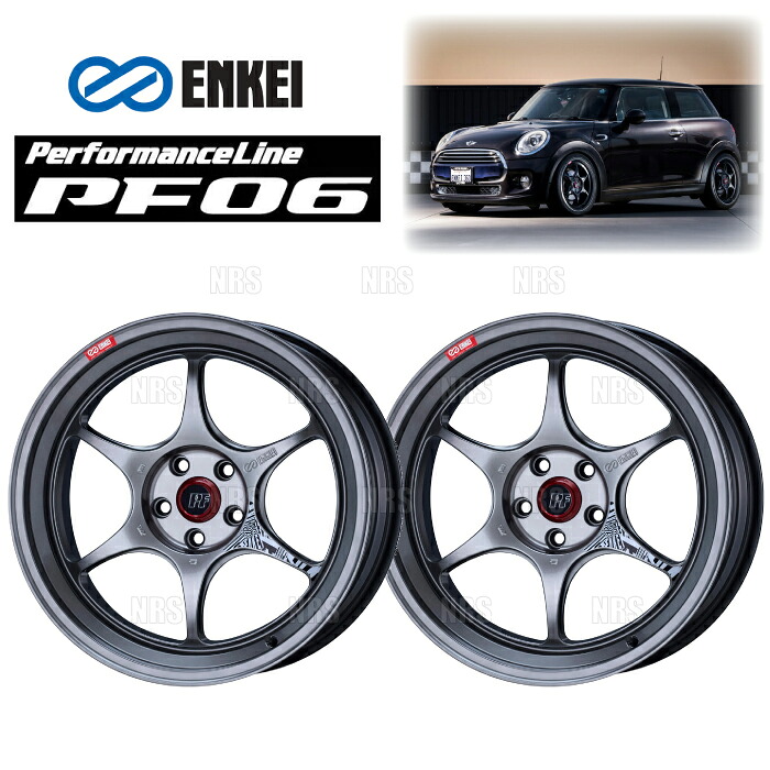 ENKEI エンケイ PF06 (HSB ハイパーシルバー/ミドルフェイス) 9.0J x 18インチ +38 PCD114.3 5穴 2本セット (PF06-E016-HSB-2S