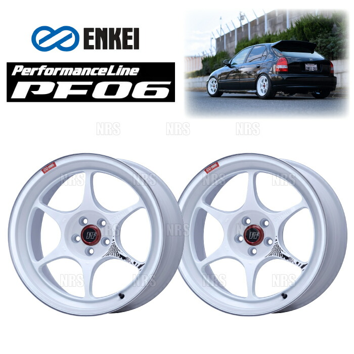 エンケイPF06 17インチ8.5J PCD100 5穴 新品1本 エンケイPF06 17インチ8.5J PCD100 5穴 中古4本＋新品1本