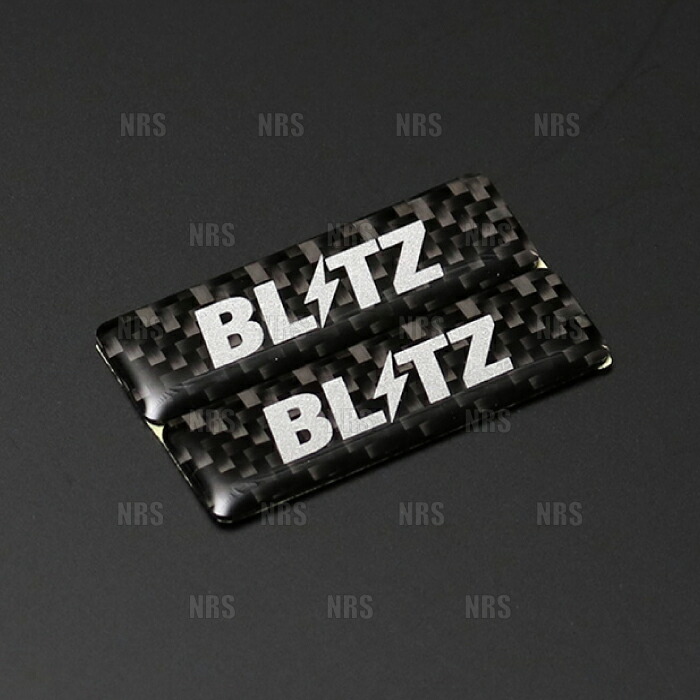 楽天市場】BLITZ ブリッツ CARBON MINI EMBLEM カーボンミニエンブレム 50mm x 15mm 2枚入り (18990 :  エービーエムストア