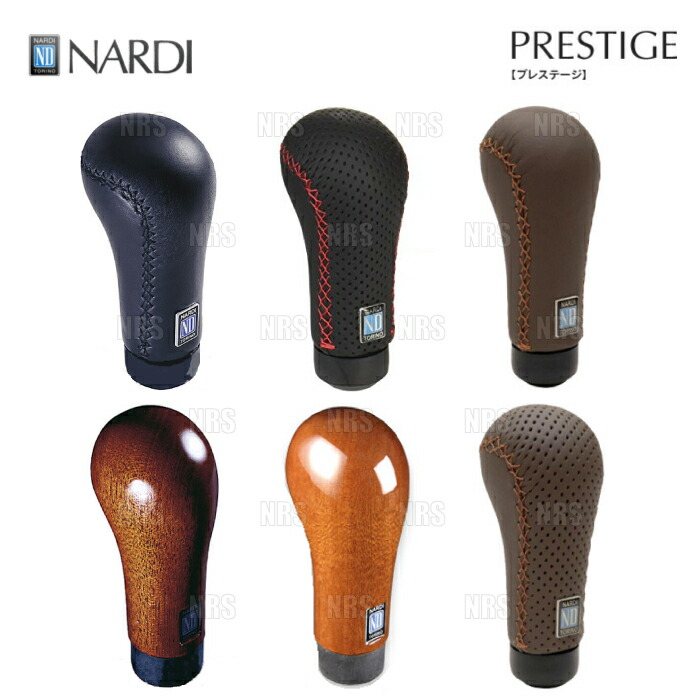 NARDI ナルディ PRESTIGE プレステージ ブラックパンチング スムースレザーレッドステッチ NN6 【60%OFF!】