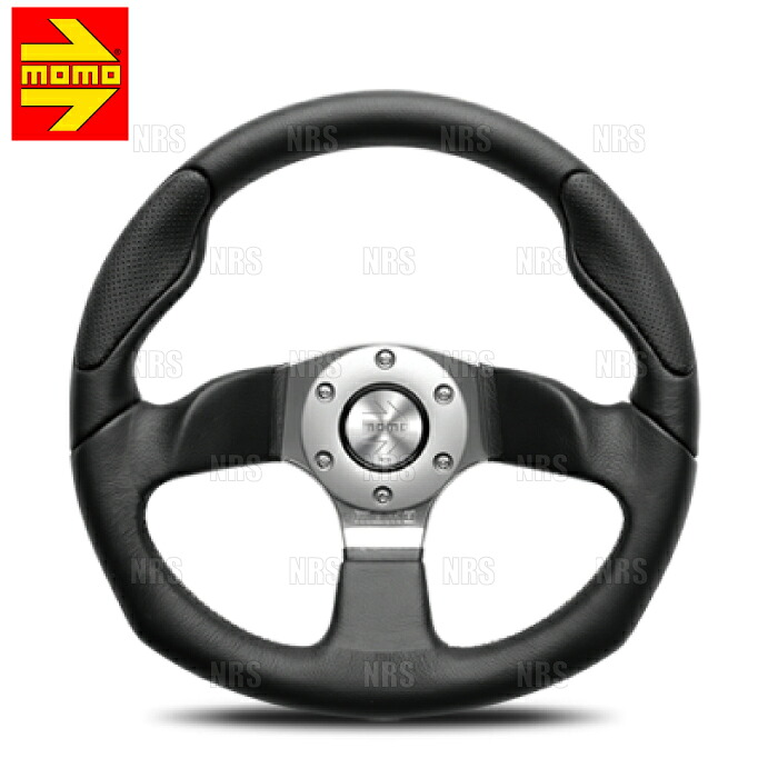 MOMO モモ COMMANDO2R コマンド 2R 320mm ブラックレザー クロームスポーク (C-73｜エービーエムストア