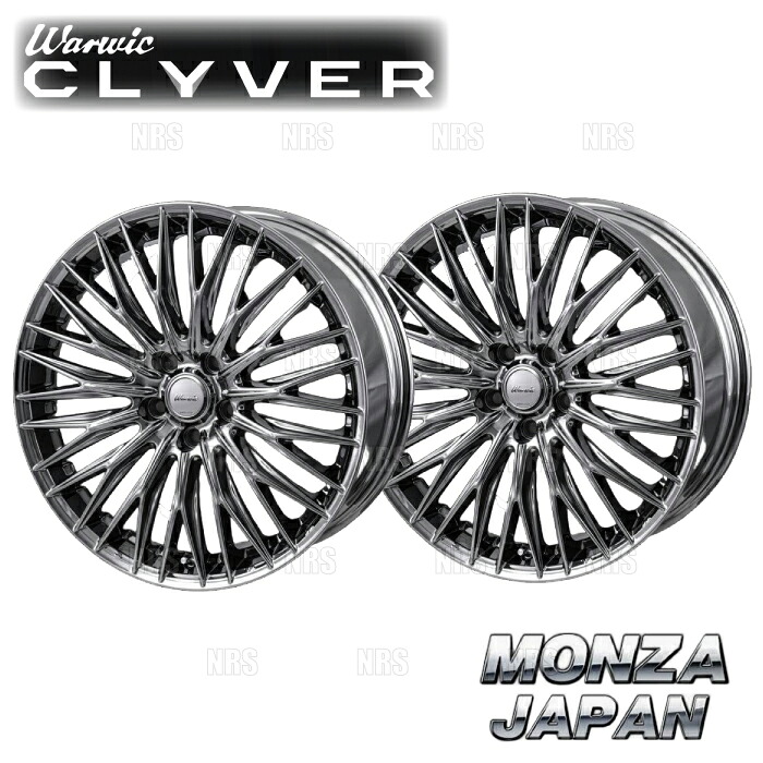 MONZA モンツァ WARWIC CLYVER (2本セット) 8.5J x 20 インセット+42 PCD120 5穴 スパッタリング (CLYVER-852042-2SPT2S