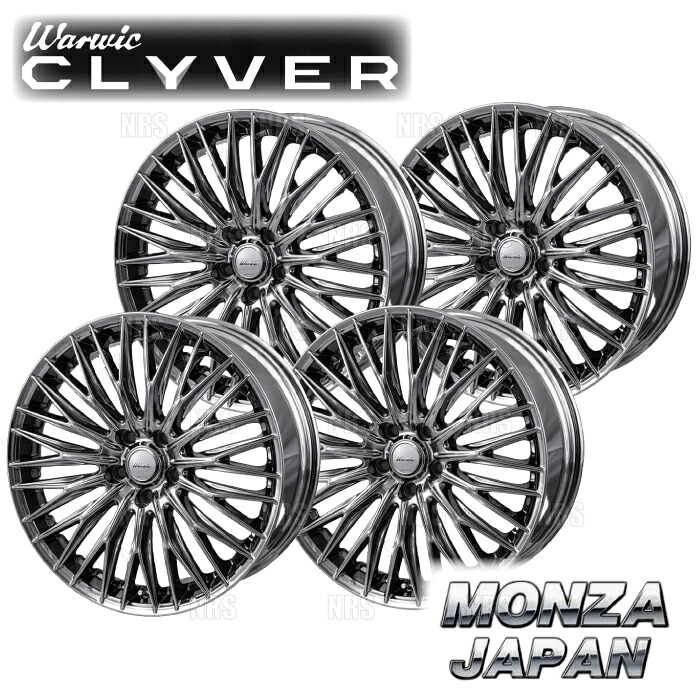 MONZA モンツァ WARWIC CLYVER (4本セット) 8.5J x 20 インセット+42 PCD114.3 5穴 スパッタリング (CLYVER-852042-1SPT4S|エービーエムストア