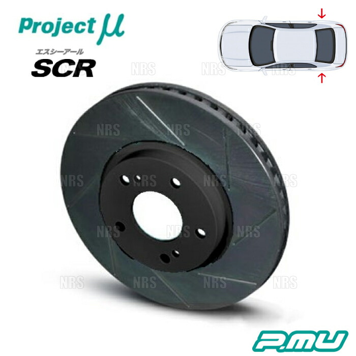 Project μ プロジェクトミュー SCR (リア/ブラック塗装品) IS F USE20 07/12~14/5 (SCRT072BK