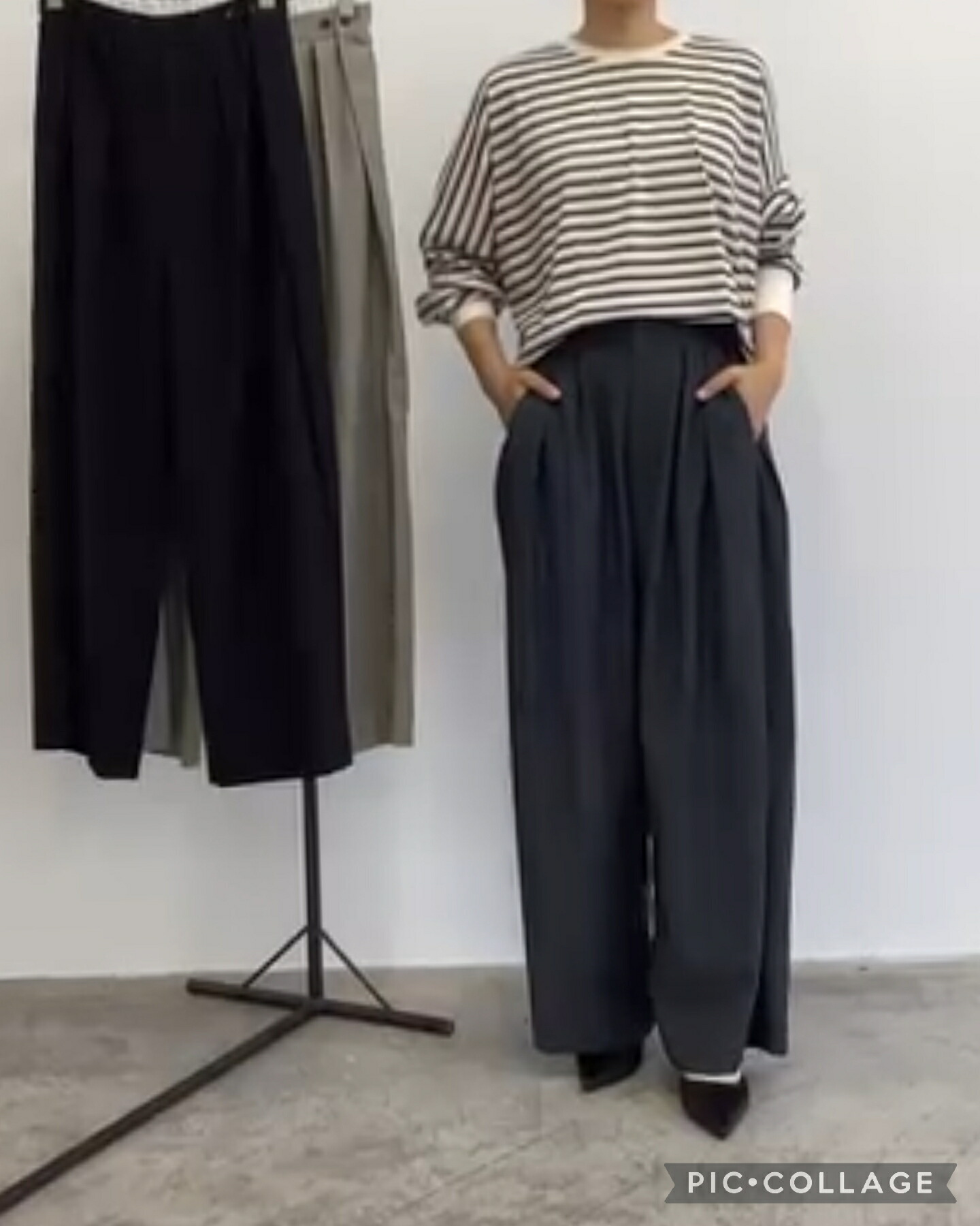 ★即納★【ESPEYRAC】3タックワイドパンツ