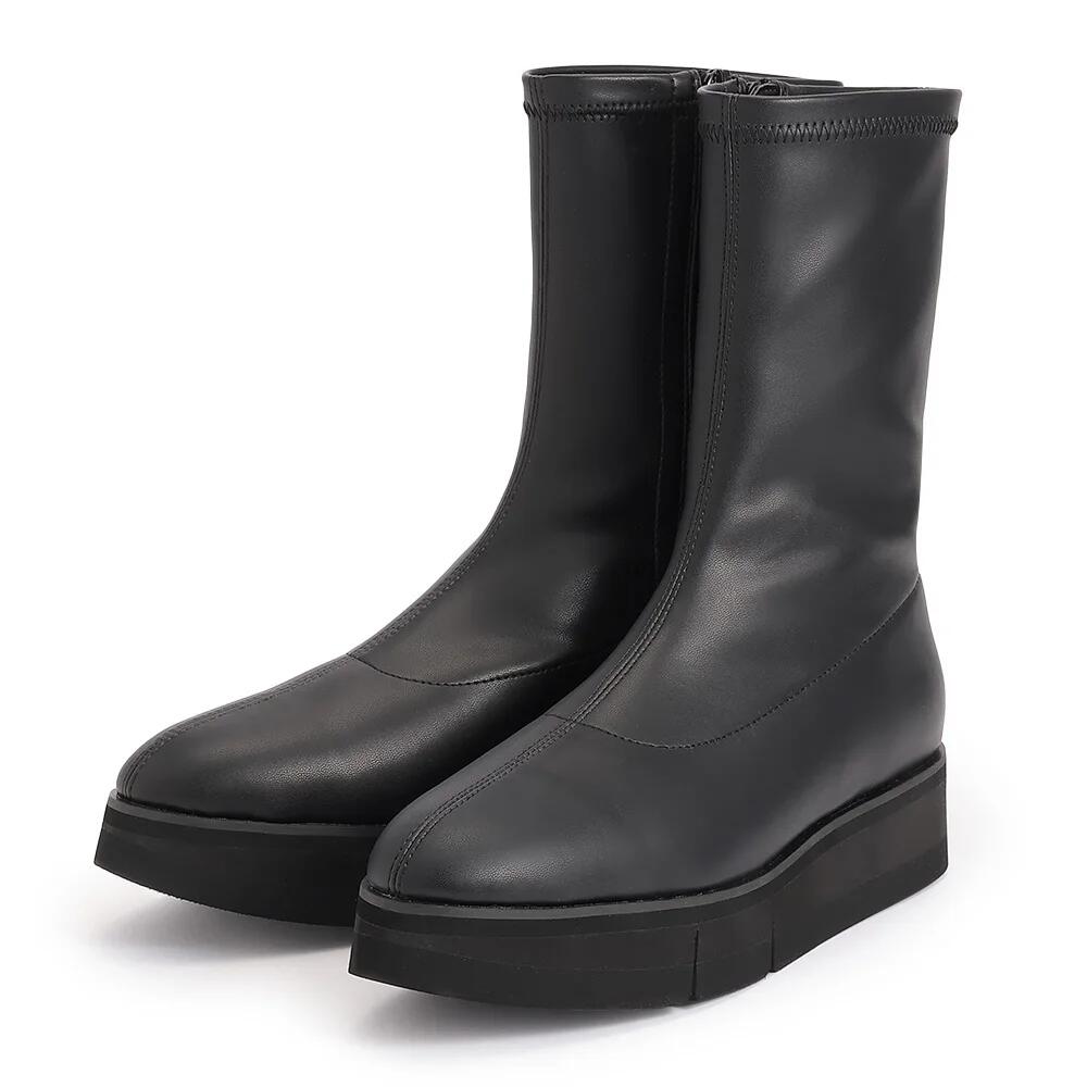 未使用 アトリエブルージュロングブーツ 厚底ブラックM24cm 未使用