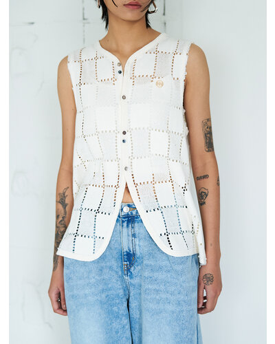 【YENN】 SLEEVELESS LACE TOP[Y262-12045]
