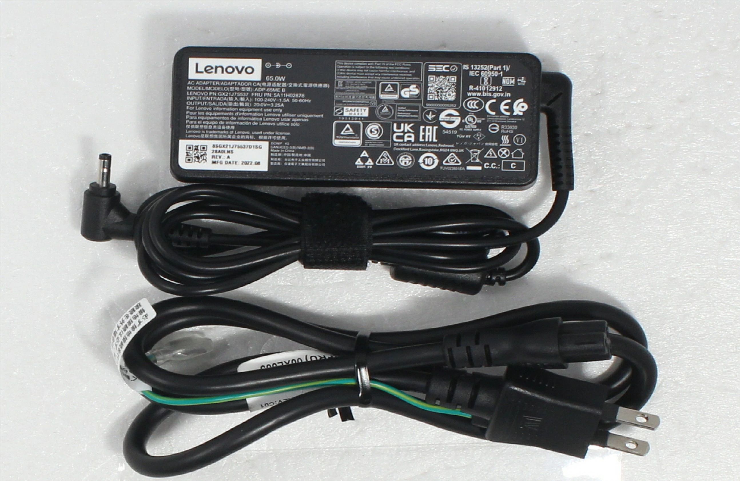 楽天市場】純正新品 Lenovo レノボ 65W ノーマル型ACアダプター+延長