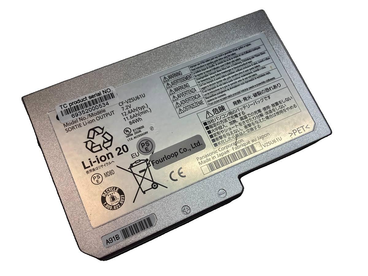 【完全無欠】Cf-vzsu61u 7.2V 84Wh Panasonic パナソニック 万覚え帳 マイコン 万覚え帳マイコン 完全無欠 取り替えっこ蓄電池