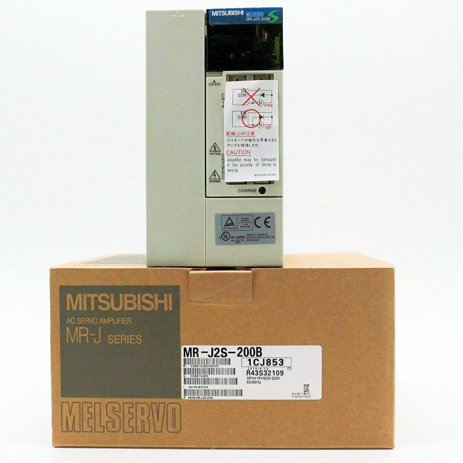 【新品★送料無料】MR-J2S-200BサーボドライブMR-Jシリーズ2kW 200VサーボアンプMRJ2S200B【６ヶ月保証】