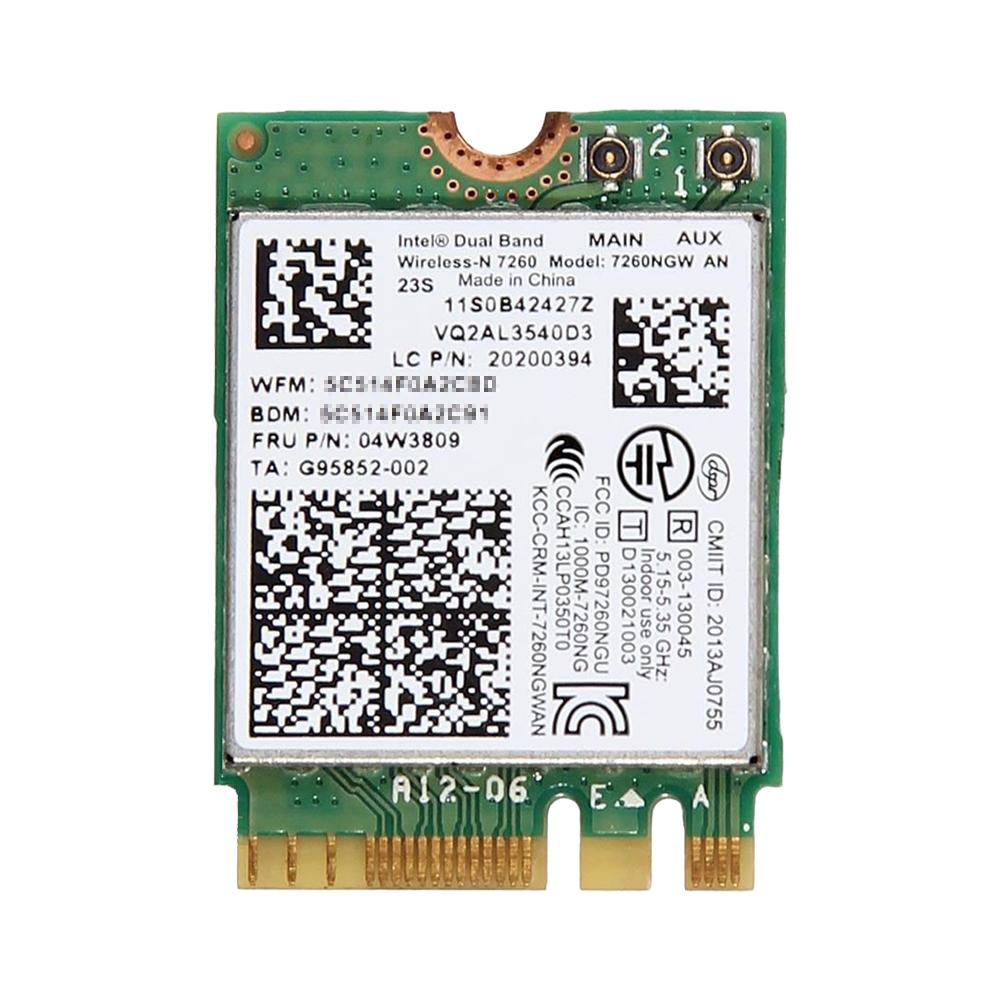 楽天市場】Lenovo純正 04X6009/04W3830 Intel Wireless-N 7260