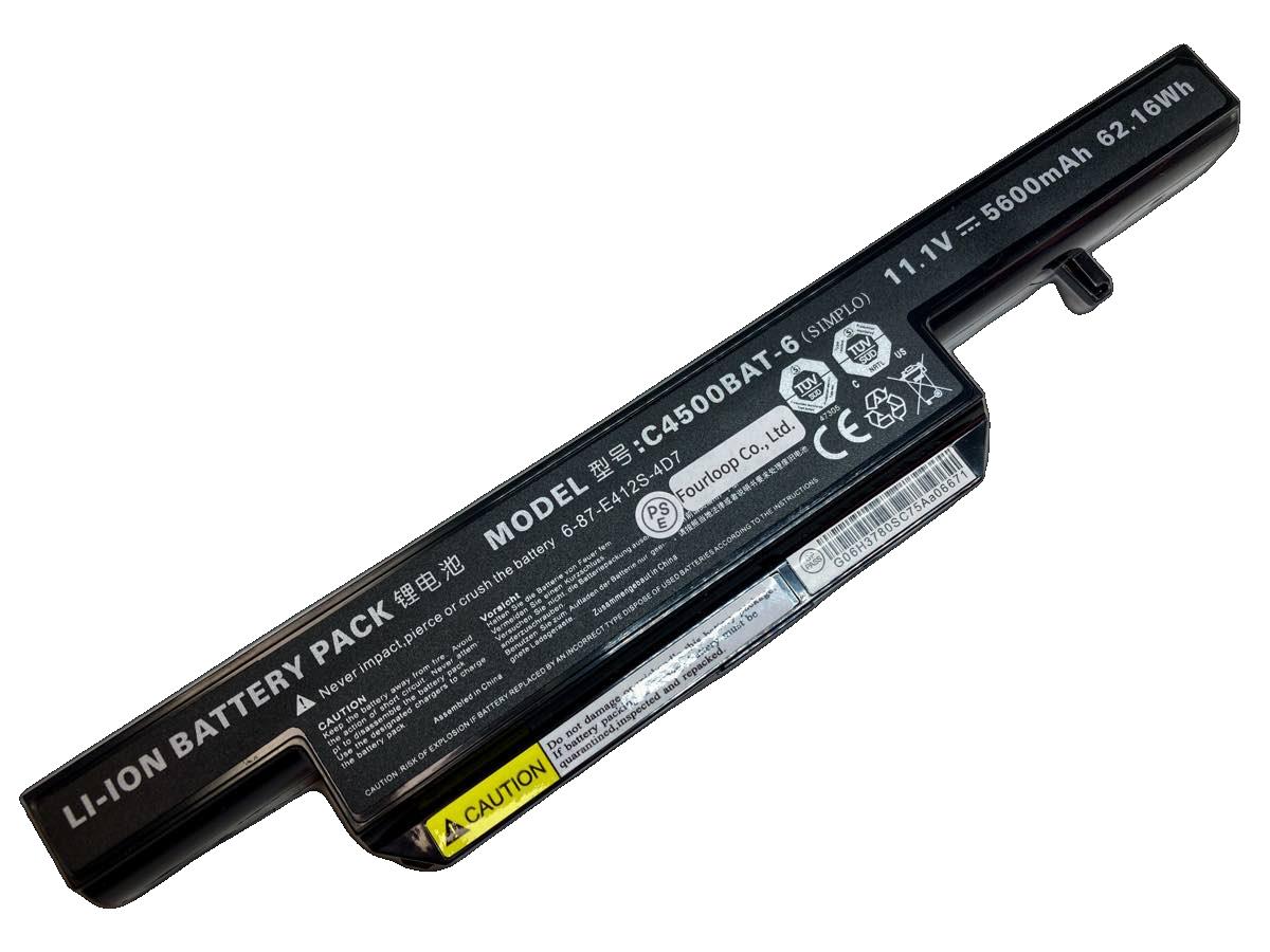 【純正】C4500bat-6 11.1V 62.16Wh clevo ノート PC ノートパソコン 純正 交換バッテリー|3am Studio