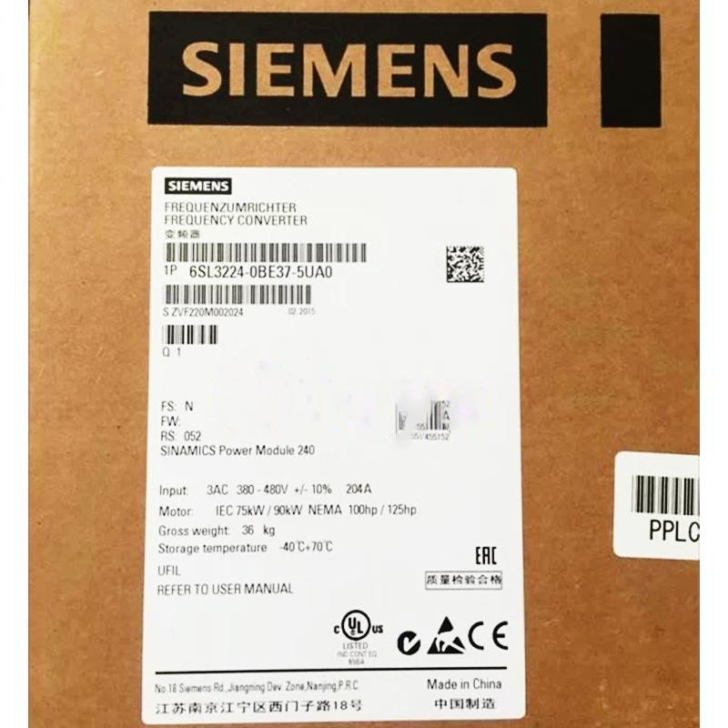 【新品 適格請求書発行可】SIEMENS シーメンス インバータ 6SL3224-0BE37-5UA0 PM240 480V 75kW/90kW【６ヶ月保証】
