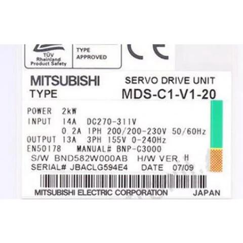 【新品 適格請求書発行可】MITSUBISHI 三菱電機 MDS-C1-V1-20【６ヶ月保証】