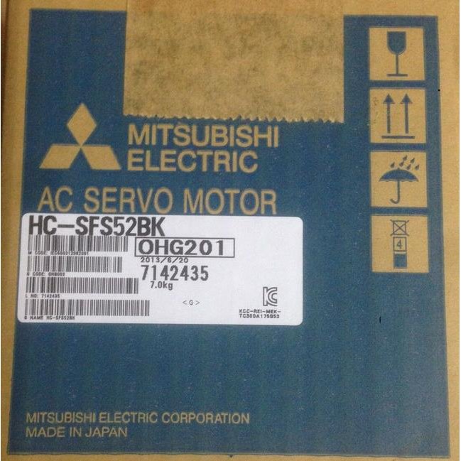 【新品★貨物輸送無料】MITSUBISHI 三菱電機 HC-SFS52BK サーボ原動機【６ヶ月引き受ける】