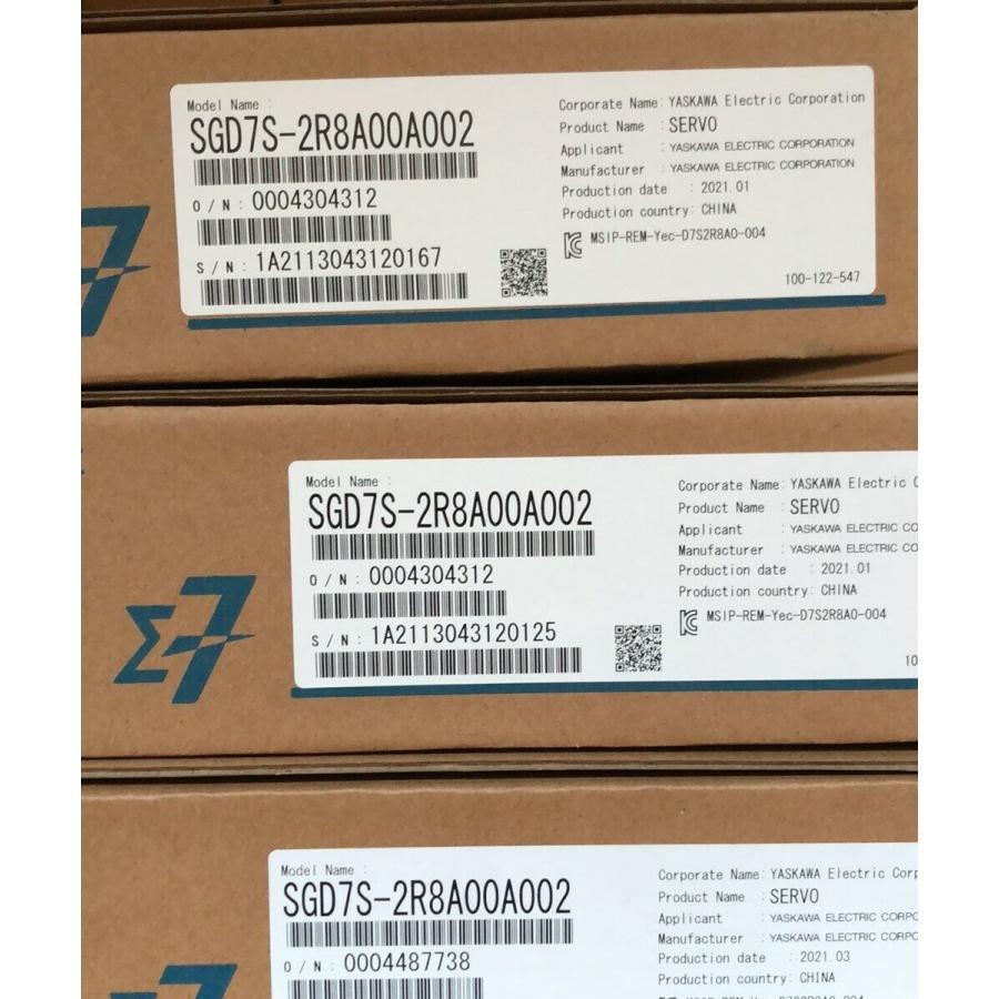 【新品★貨物輸送無料】YASKAWA / 安川電機 サーボ１番ウッド SGD7S-2R8A10A002【６ヶ月引き受ける】