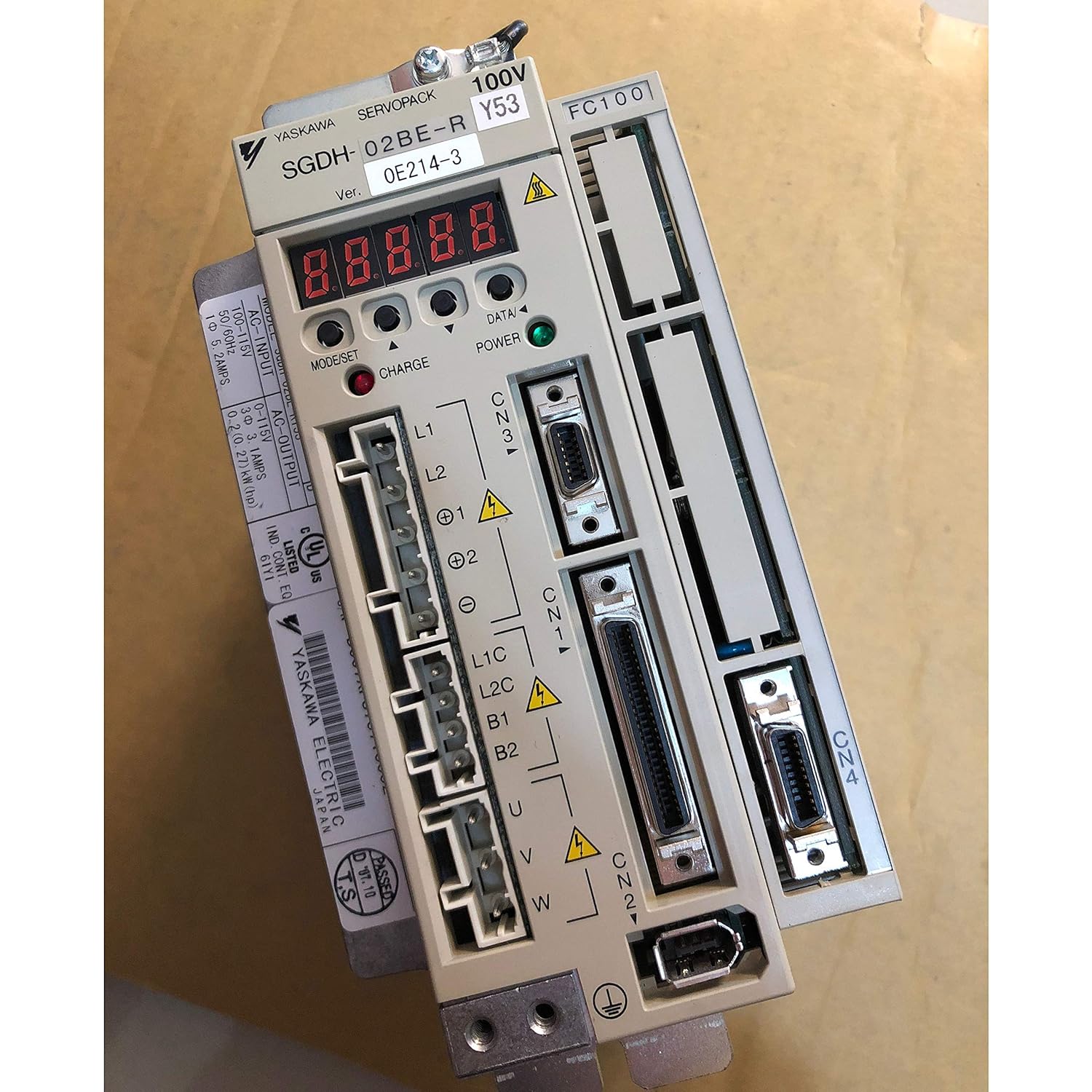 【新品 適当お願いごと書振り出し可  】Σ-II続きもの サーボ運転 SGDH-02BE-RY53 200W 単相 100V サーボ容器に並べる 【６ヶ月引き受ける】