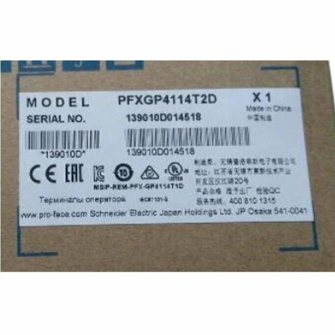 【新品 適当お願いごと書振り出し可】Pro-face タッチパネル PFXGP4114T2D【６ヶ月引き受ける】