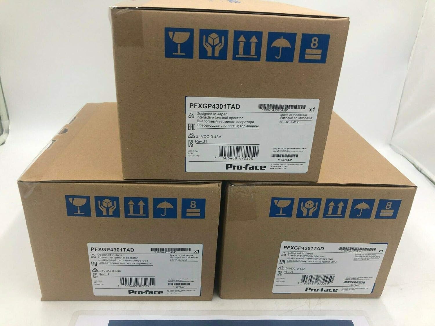 【新品 適当お願いごと書振り出し可】Pro-face プログラマブル見せびらかす器（HMI）PFXGP4301TAD 5型 DC アナログ（問い合わせてください）【６ヶ月引き受ける】