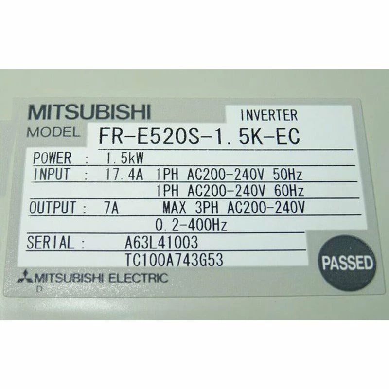 【新品 適格請求書発行可】MITSUBISHI 三菱電機 FR-E520S-1.5K-EC 用インバーター【6ヶ月保証】|3am Studio