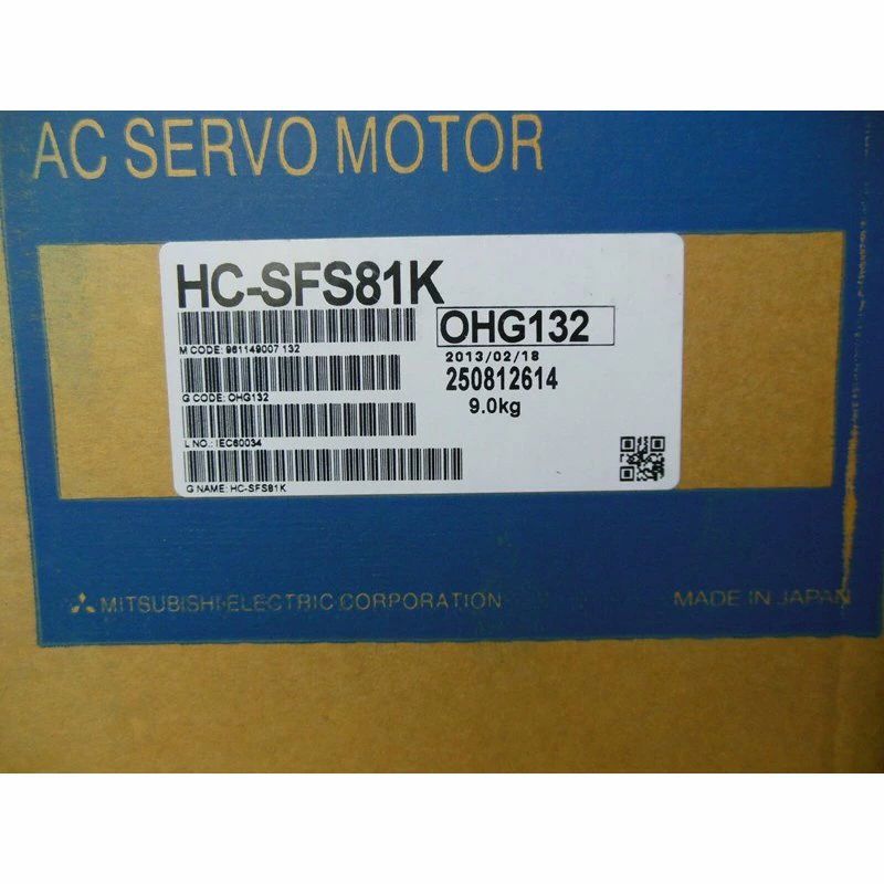 【新品 適当お願いごと書振り出し可】MITSUBISHI 三菱電機 HC-SFS81K サーボ原動機【６ヶ月引き受ける】