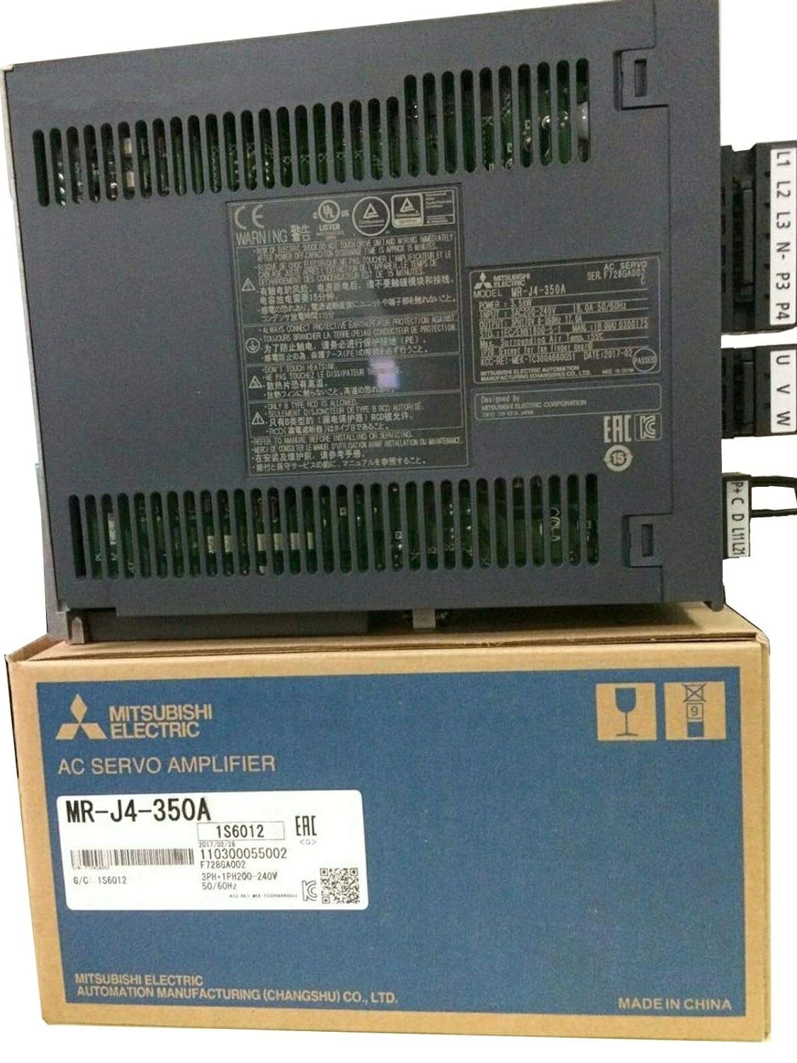 【新品 適当お願いごと書振り出し可】三菱電機 MR-J4-350A サーボアンプリファイアー 汎用界面 3.5kW用 三相AC200V～240V NN【６ヶ月引き受ける】