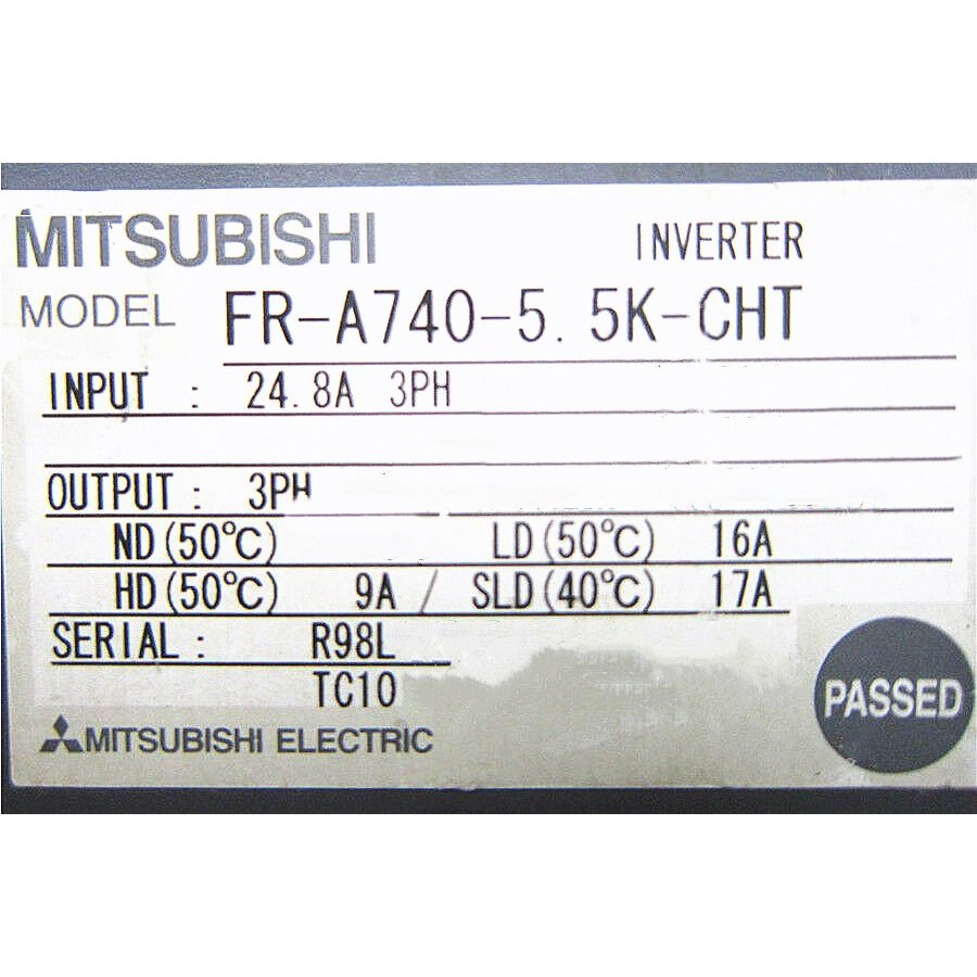 【新品 適当お願いごと書振り出し可】 MITSUBISHI三菱電機 FR-A740-5.5K-CHT 用はたご屋取り替えっこ【６ヶ月引き受ける】