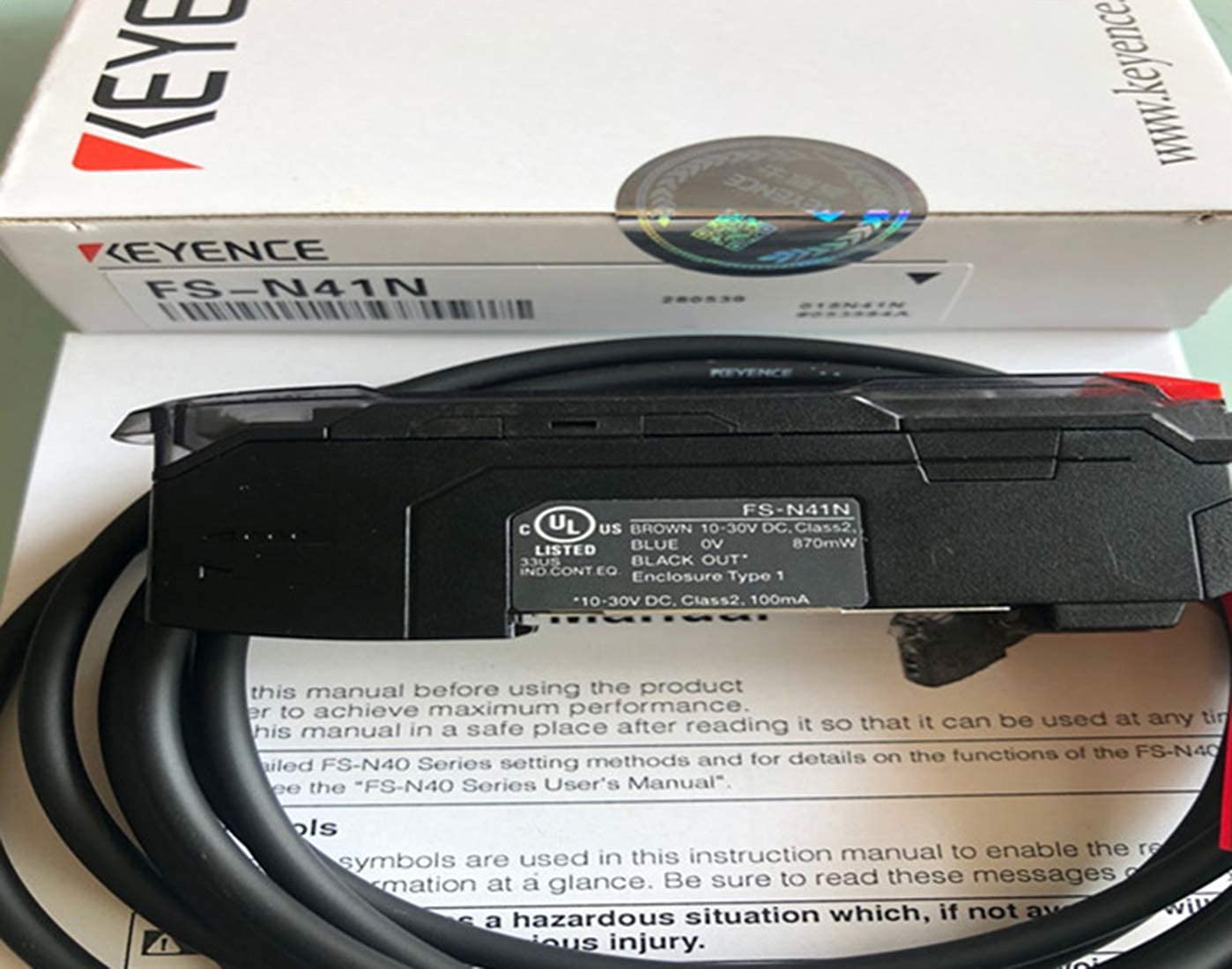 【新品 適格請求書発行可】KEYENCE キーエンス　ファイバアンプ　ケーブルタイプ　 FS-N41N【６ヶ月保証】｜3am Studio