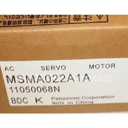 【新品 適格請求書発行可】Panasonic サーボモーター MSMA022A1A【６ヶ月保証】｜3am Studio