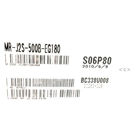 【新品 適当お願いごと書振り出し可】三菱 サーボアンプリファイアー MR-J2S-500B-EG180【６ヶ月引き受ける】