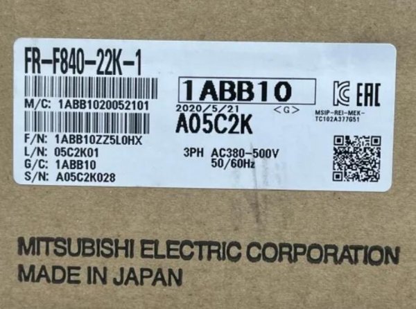 【新品 適格請求書発行可】MITSUBISHI 三菱電機 インバータ FR-F840-22K-1【6ヶ月保証】|3am Studio