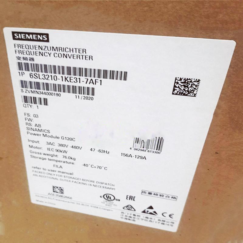 【新品 適格請求書発行可】SIEMENS シーメンス インバータ 6SL3210-1KE31-7AF1 G120C 480V 90kW 【６ヶ月保証】｜3am Studio
