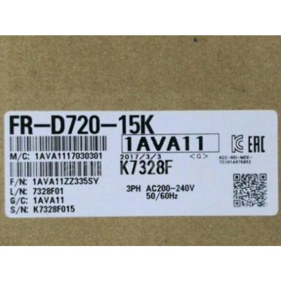 【新品 適格請求書発行可】MITSUBISHI 三菱電機 FR-D720-15K インバーター【６ヶ月保証】｜3am Studio