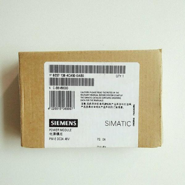 【新品 適当お願いごと書振り出し可】Siemens ジーメンス 6ES7138-4CA50-0AB0 DC24-48V PLC I/Oモデュール【６ヶ月引き受ける】
