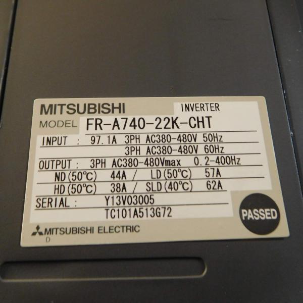 【新品★送料無料】MITSUBISHI三菱電機 FR-A740-22K-CHT 380V 22KW用インバーター【６ヶ月保証】｜3am Studio 240,350円