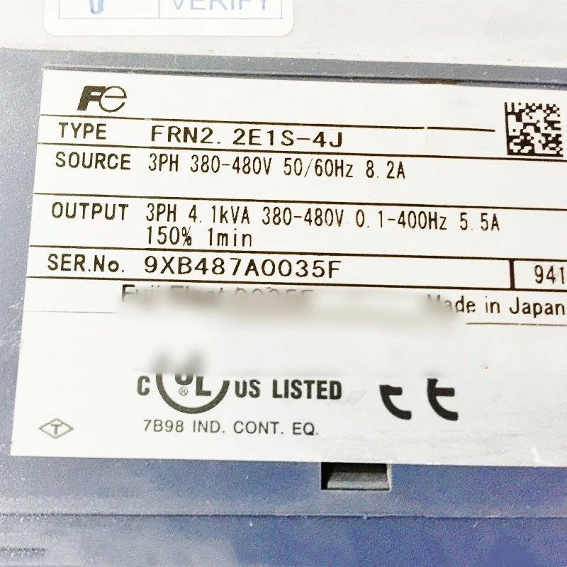 【新品 適当お願いごと書振り出し可】FUJI 富士電機 FRN2.2E1S-4J 2.2KW 380V 用はたご屋取り替えっこ【６ヶ月引き受ける】