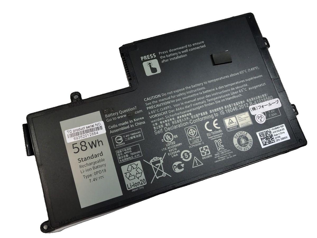 【純正】Inspiron 15 5000 7.4V 58Wh DELL デル ノート PC ノートパソコン 純正 交換バッテリー｜3am Studio