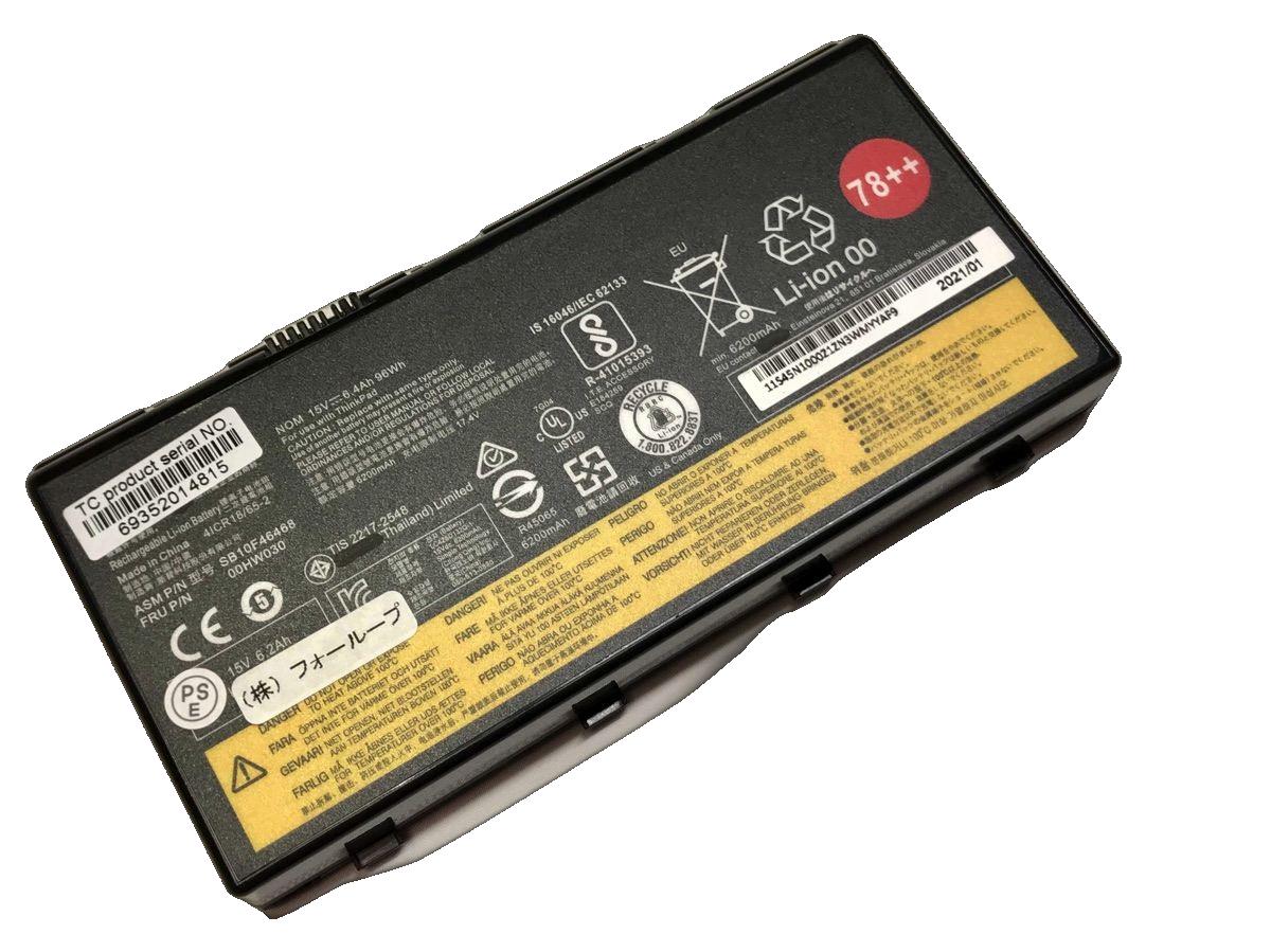 【純正】Thinkpad p70 15V 96Wh lenovo ノート PC ノートパソコン 純正 交換バッテリー|3am Studio