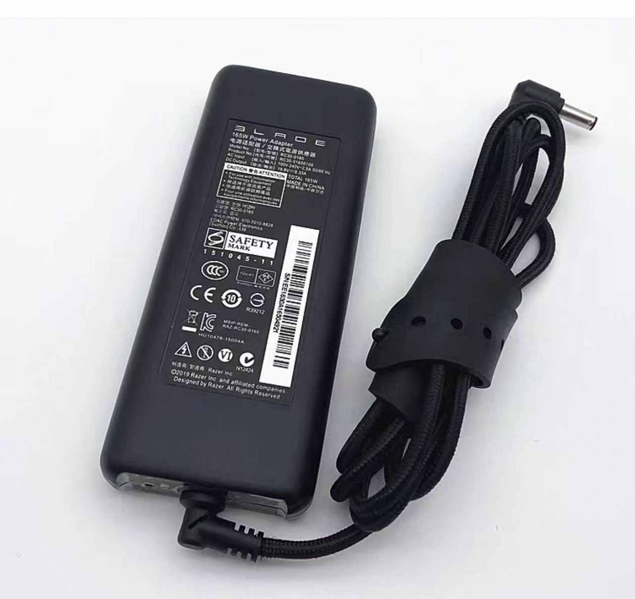 完全無欠新品 RAZER 19.5V8.33A 165Wワット数アダプター RC03-0156申し受ける器 繋ぎ5.5粍*2.5粍